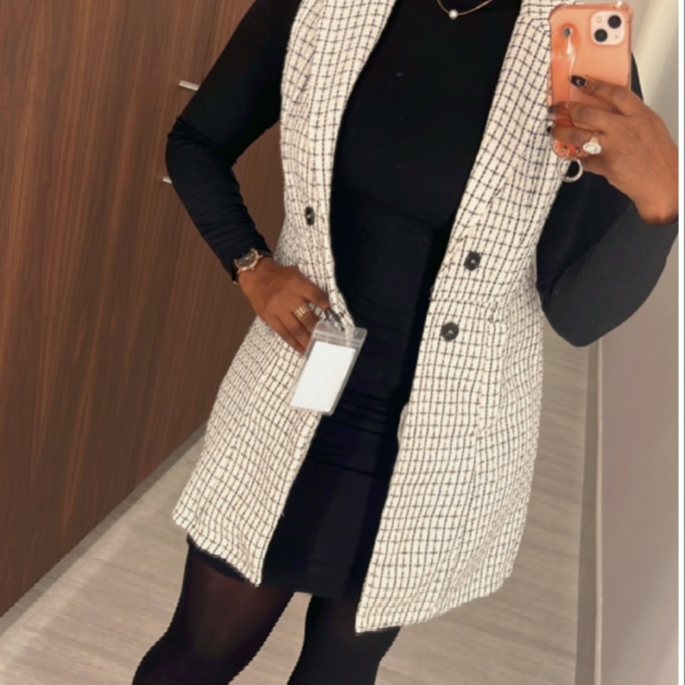 Tweed mod style Long jacket